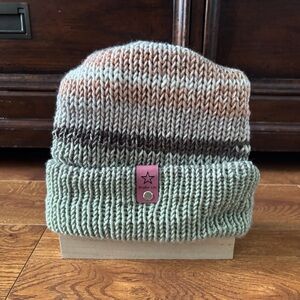 Studio 120 handmade knit revisable beanie Adult size